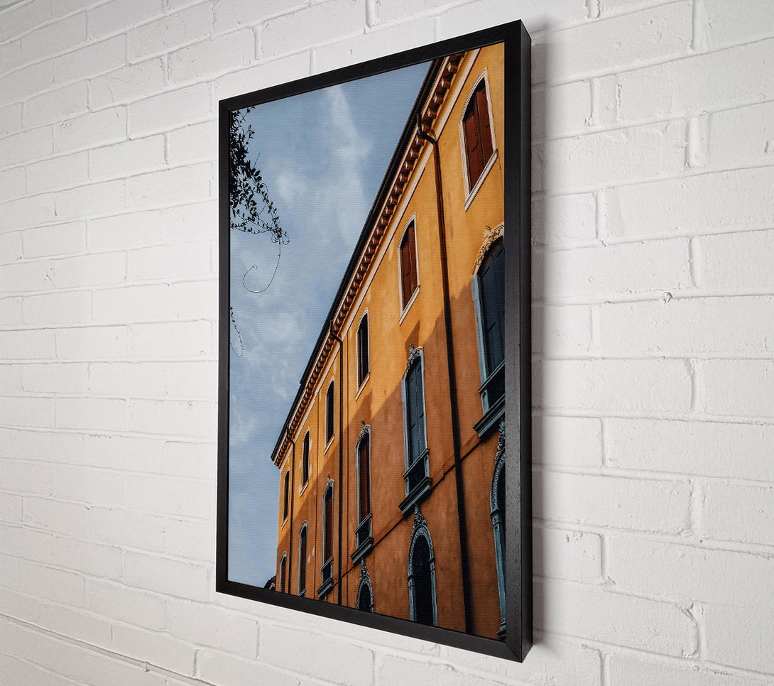  A Canvas Print of Golden Hour Facade Canvas Art