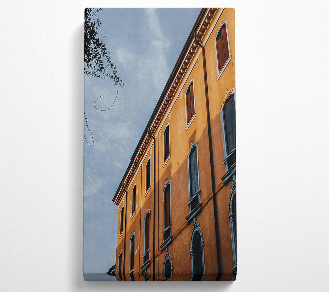  A Canvas Print of Golden Hour Facade Canvas Art