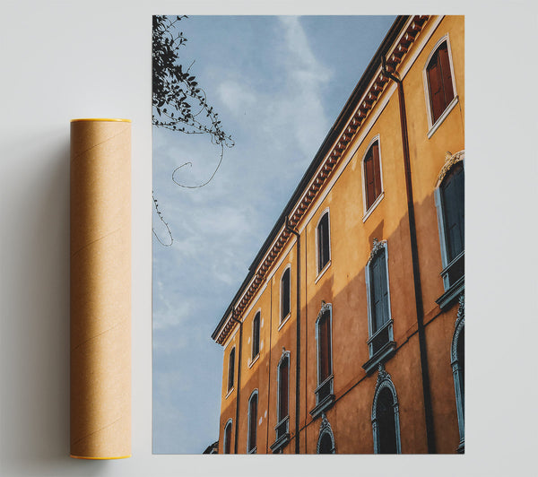Golden Hour Facade Poster