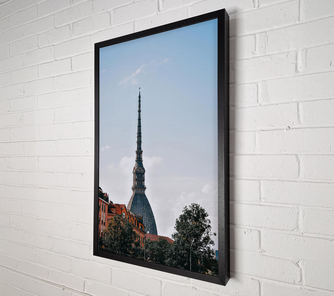  A Canvas Print of Grey Spire In The City Canvas Art