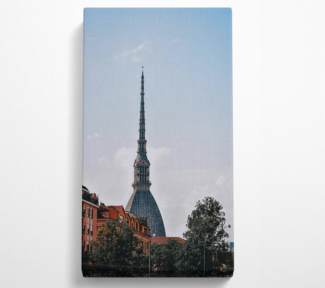  A Canvas Print of Grey Spire In The City Canvas Art