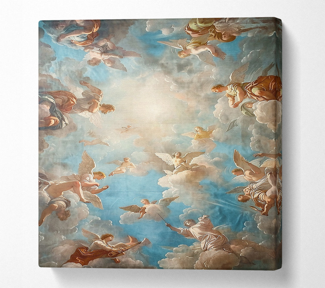  A Canvas Print of Azure Angel Chorus Canvas Print