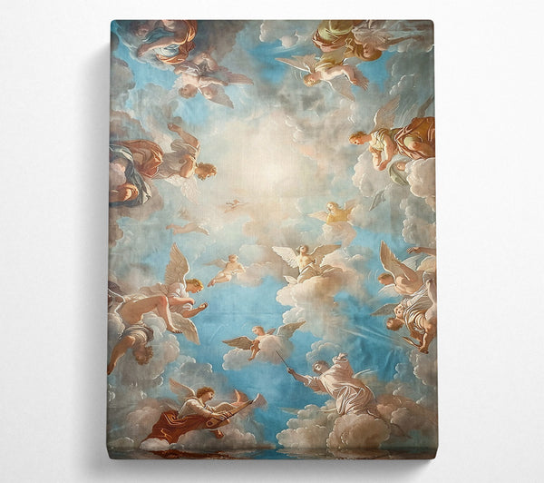  A Canvas Print of Azure Angel Chorus Canvas Print