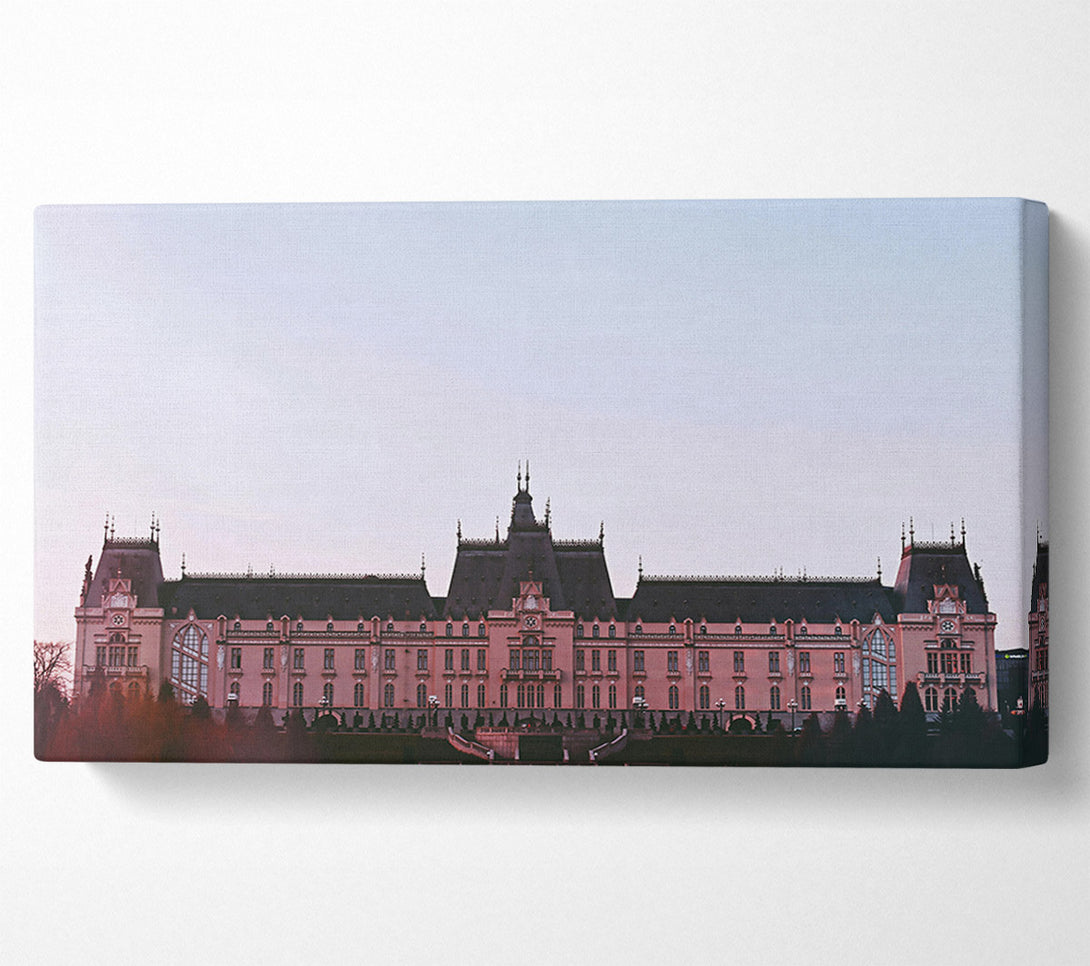  A Canvas Print of Pale Pink Palace Canvas Wall Art