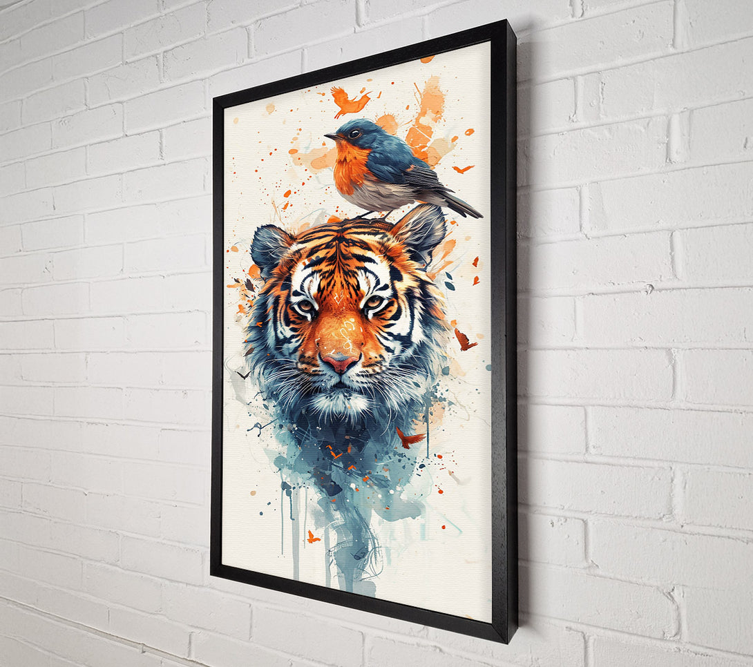  A Canvas Print of Orange Tiger Gaze Canvas Art