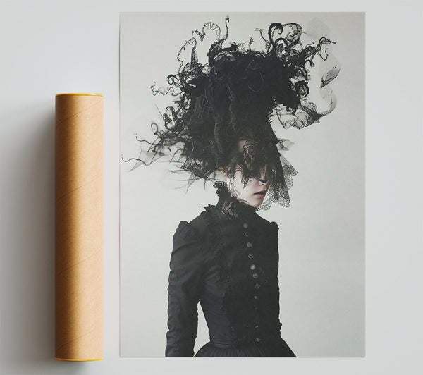 Black Lace Enchantment Print