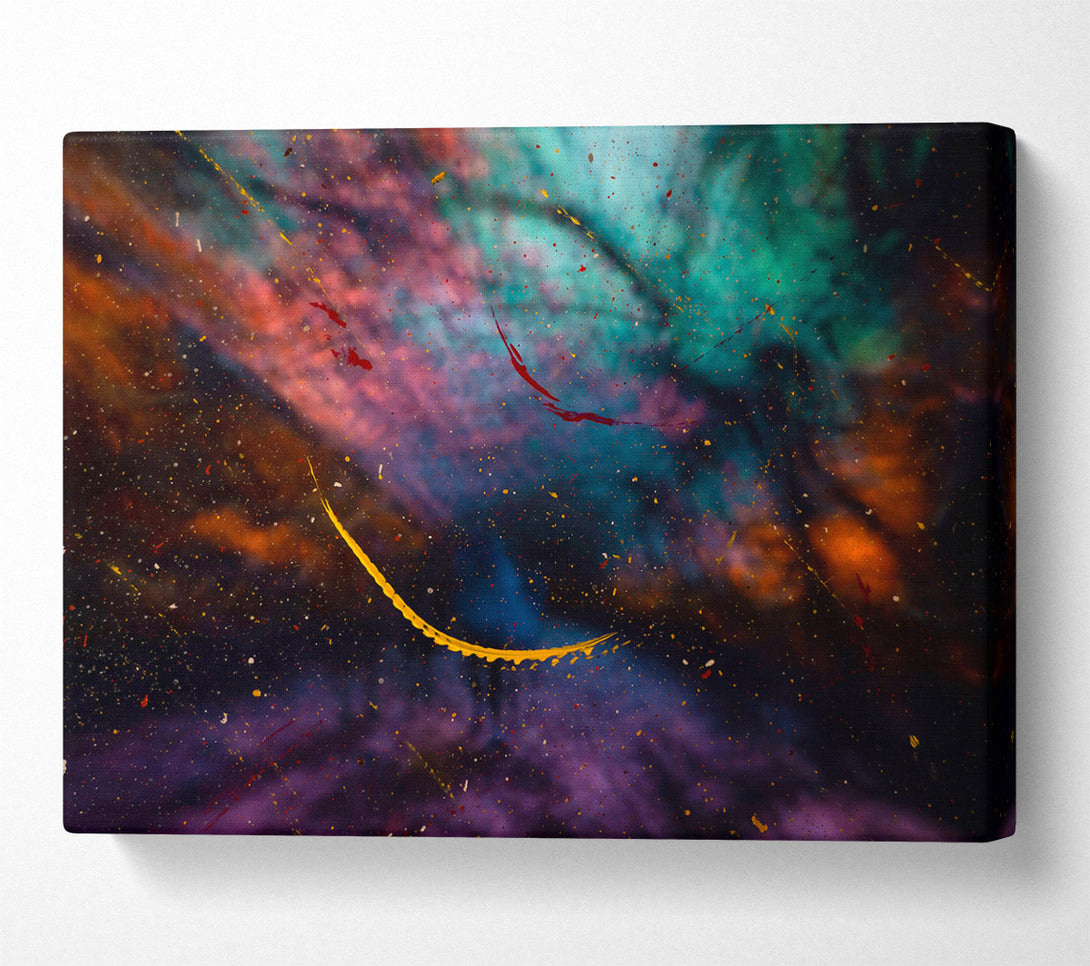  A Canvas Print of Golden Cosmic Dance Canvas Art