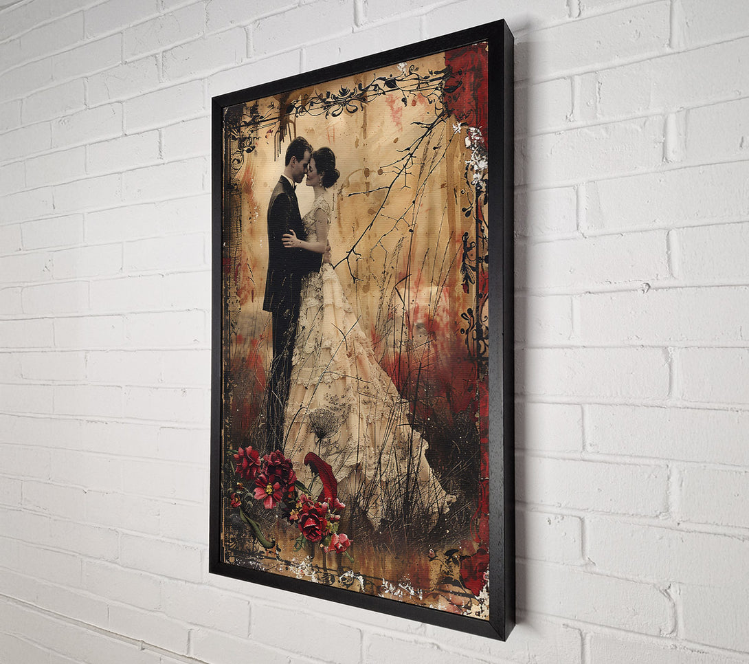  A Canvas Print of Crimson Wedding Vows Canvas Print