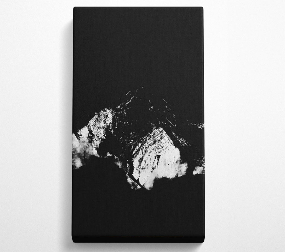  A Canvas Print of White Peak In Night Canvas Wall Art