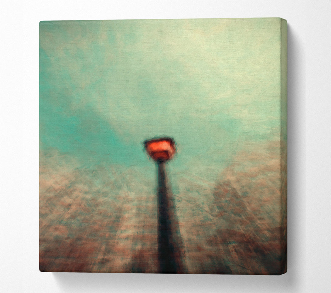  A Canvas Print of A Turquoise Glow Canvas Art