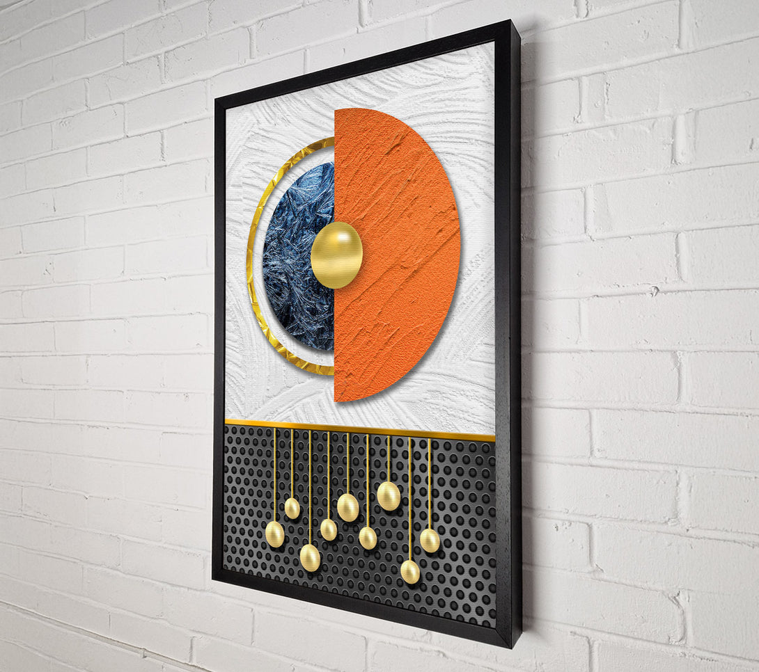  A Canvas Print of Abstract Circle Canvas Wall Art