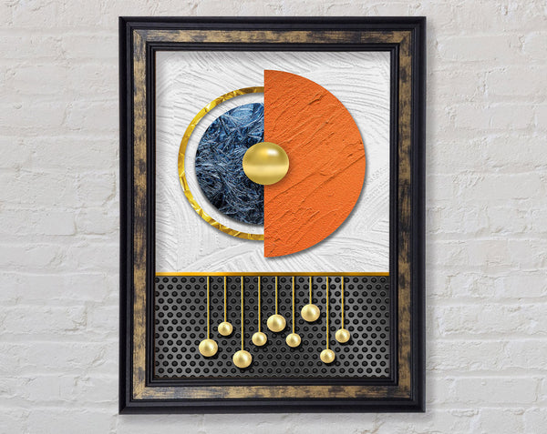 Abstract Circle Framed Print