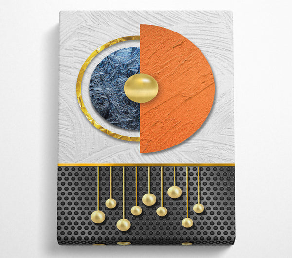  A Canvas Print of Abstract Circle Canvas Wall Art
