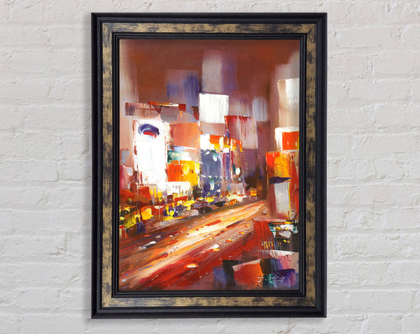 Abstract City Light Framed Print