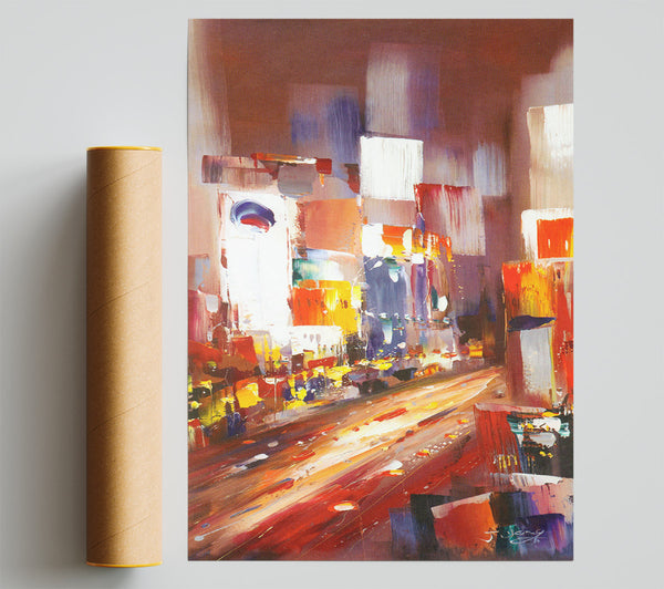 Abstract City Light Print