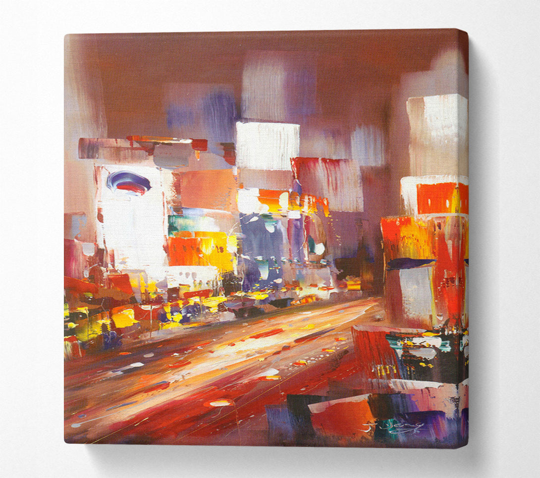  A Canvas Print of Abstract City Light Canvas Art