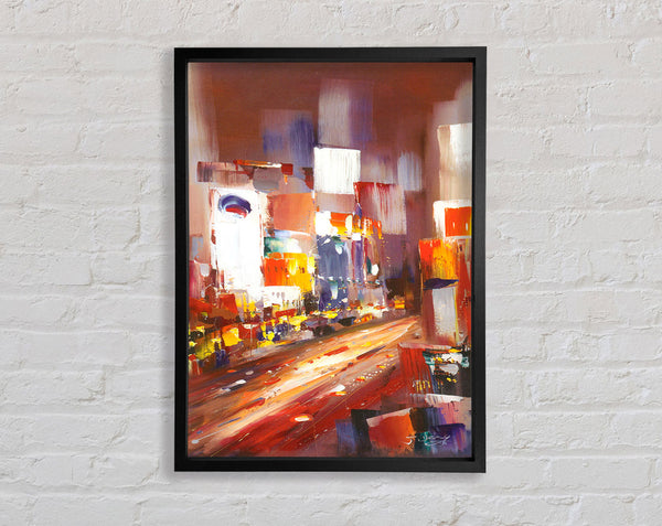 Abstract City Light Framed Print