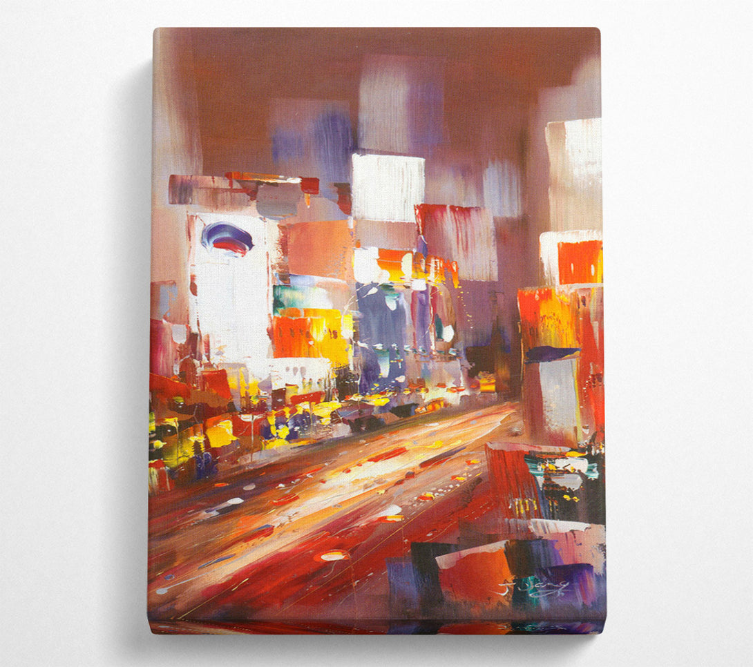  A Canvas Print of Abstract City Light Canvas Art