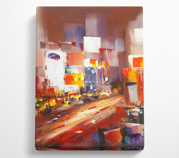  A Canvas Print of Abstract City Light Canvas Art