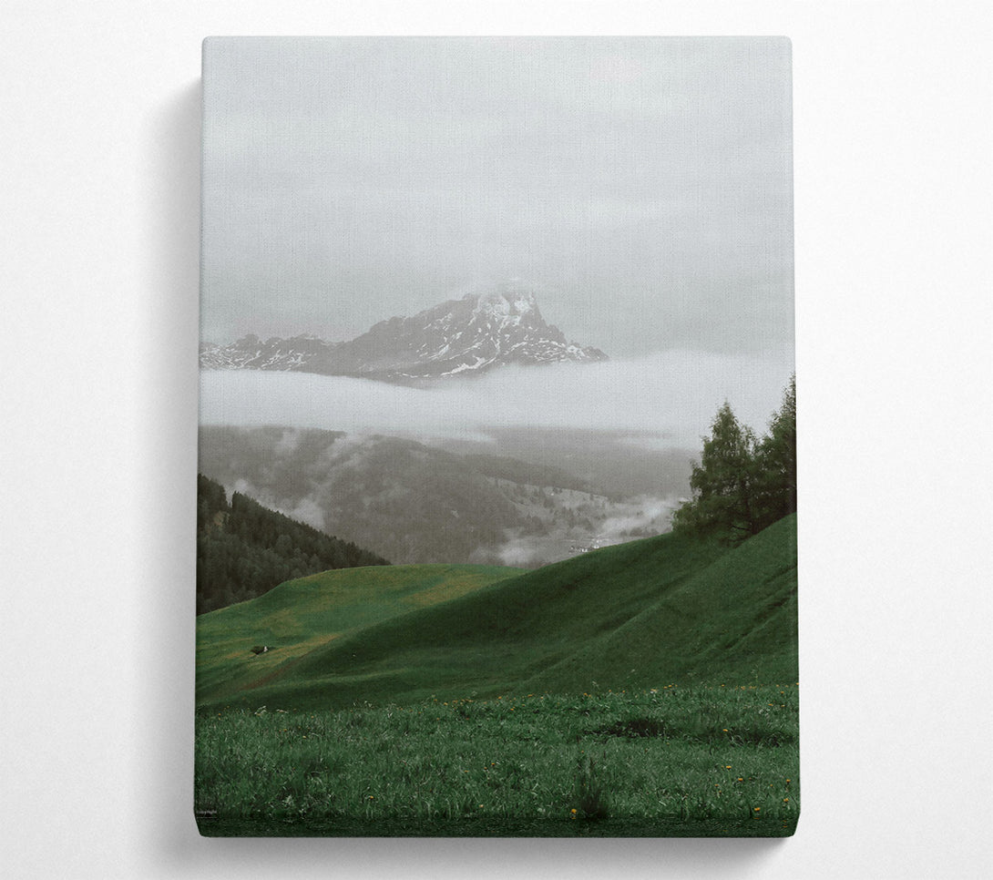  A Canvas Print of Emerald Mountain Mist Canvas Wall Art