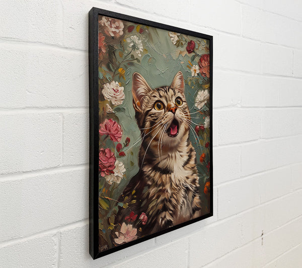 Green Feline Surprise