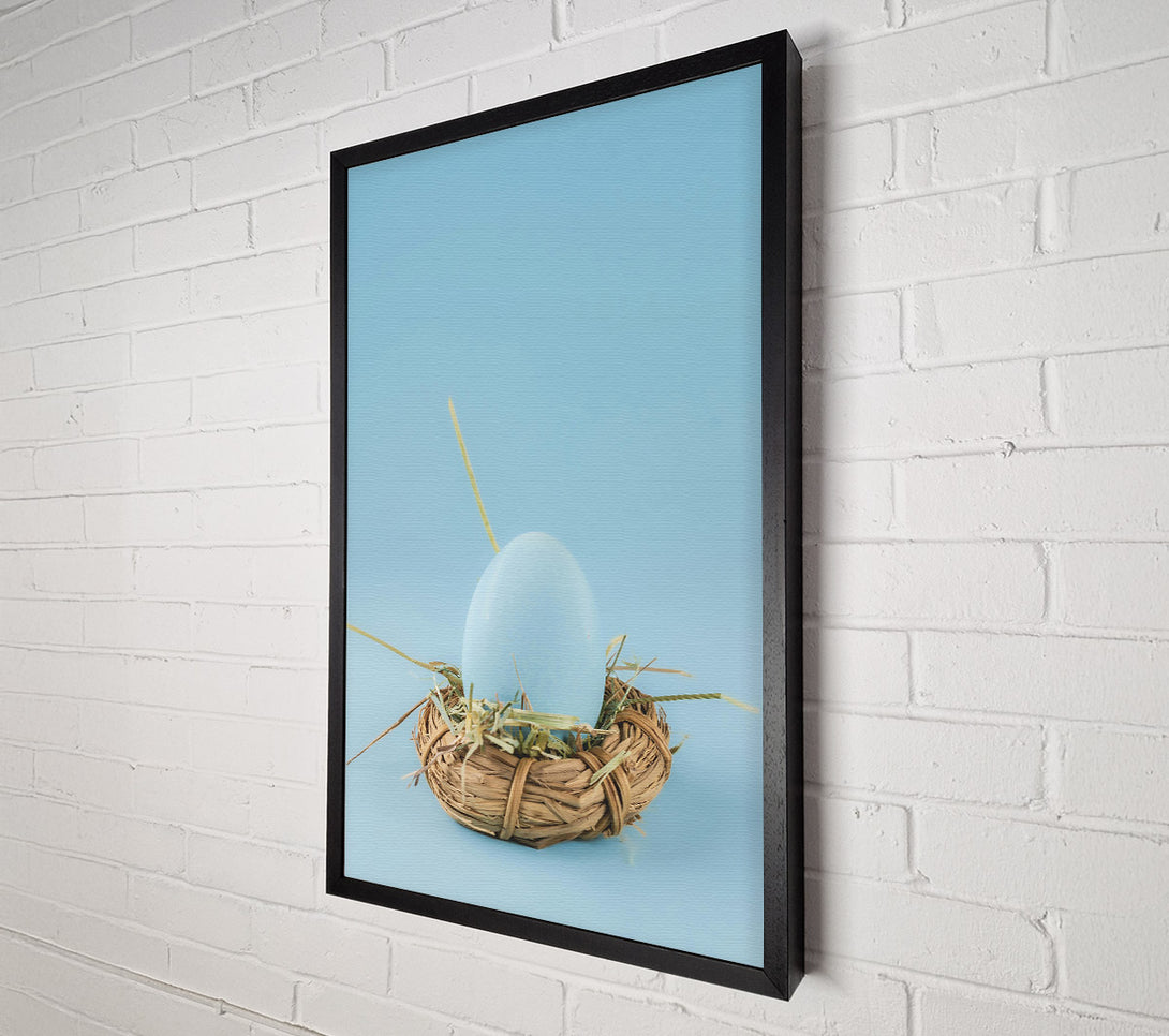  A Canvas Print of Pale Blue Nest Egg Canvas Print