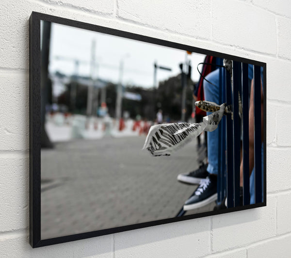 Blue Barrier Tapestry