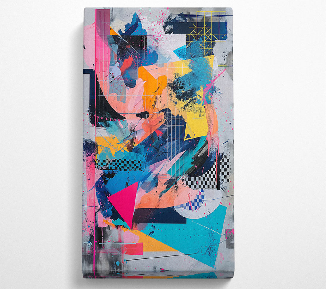  A Canvas Print of Abstract Colour Blocks Canvas Art