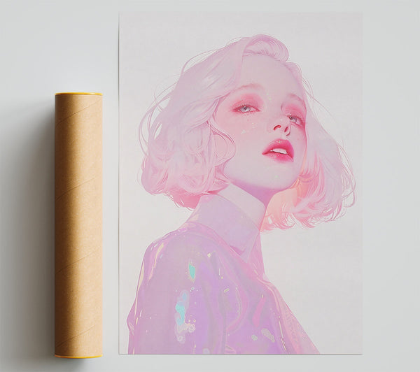 Pink Dream Glow Poster