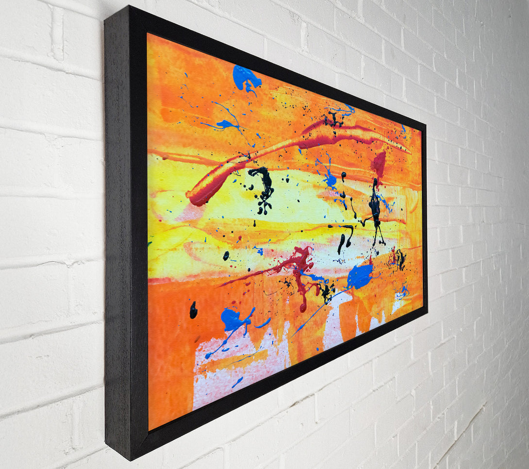  A Canvas Print of Orange Burst Of Color Canvas Art