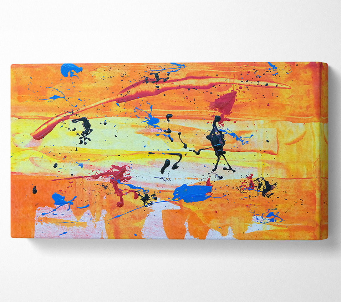  A Canvas Print of Orange Burst Of Color Canvas Art