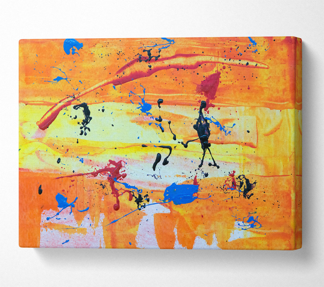  A Canvas Print of Orange Burst Of Color Canvas Art
