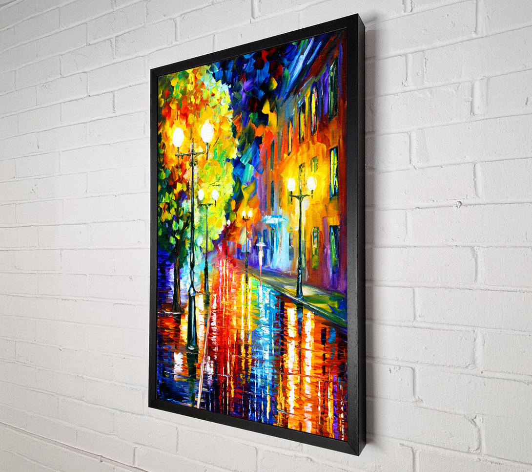  A Canvas Print of Abstract Colour Walking Canvas Print
