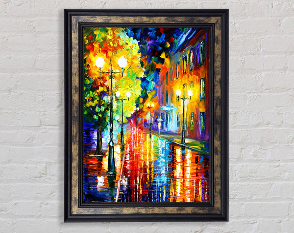 Abstract Colour Walking Framed Print