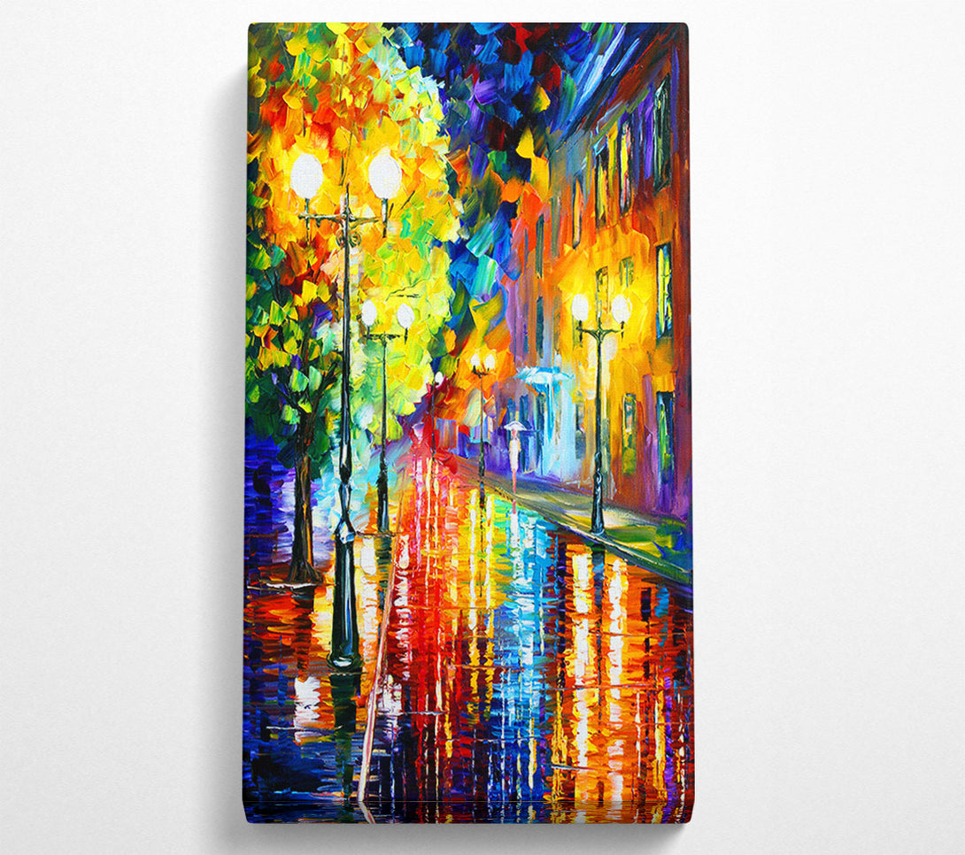  A Canvas Print of Abstract Colour Walking Canvas Print