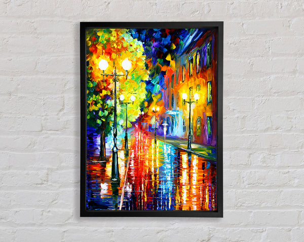 Abstract Colour Walking Framed Print