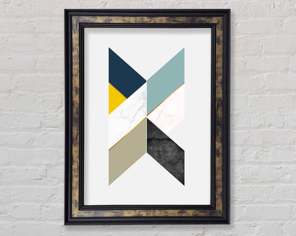 Abstract Diamonds Framed Print