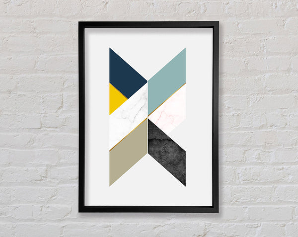 Abstract Diamonds Framed Print