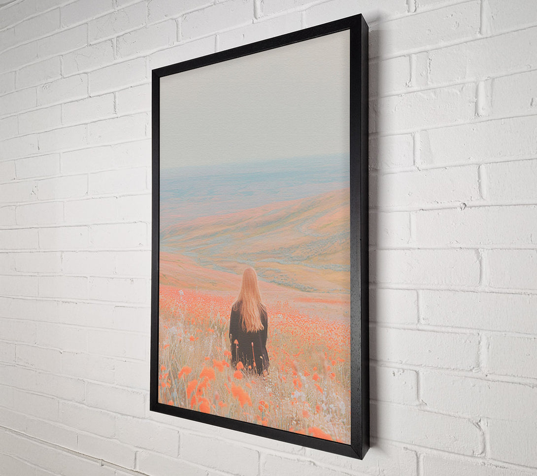  A Canvas Print of Peach Field Dreams Canvas Wall Art