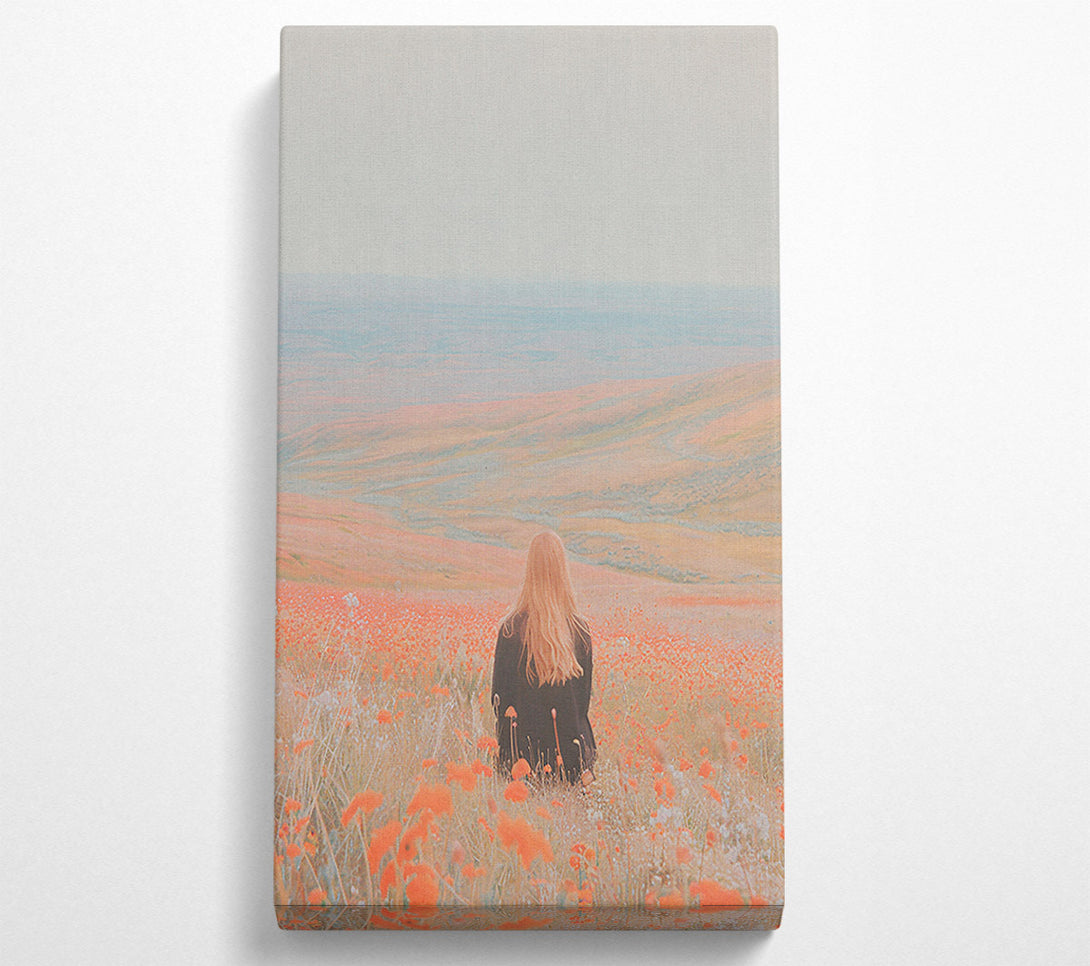  A Canvas Print of Peach Field Dreams Canvas Wall Art