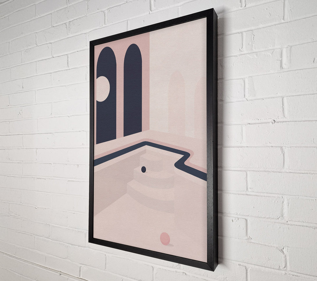  A Canvas Print of Abstract Empty Pool Canvas Art