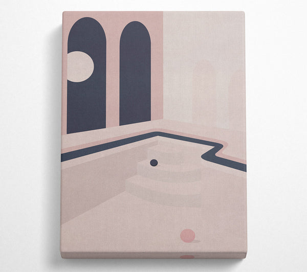  A Canvas Print of Abstract Empty Pool Canvas Art