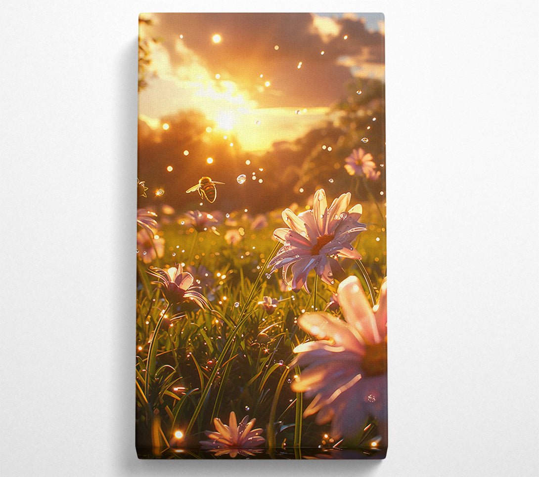  A Canvas Print of Golden Dewy Bloom Canvas Art