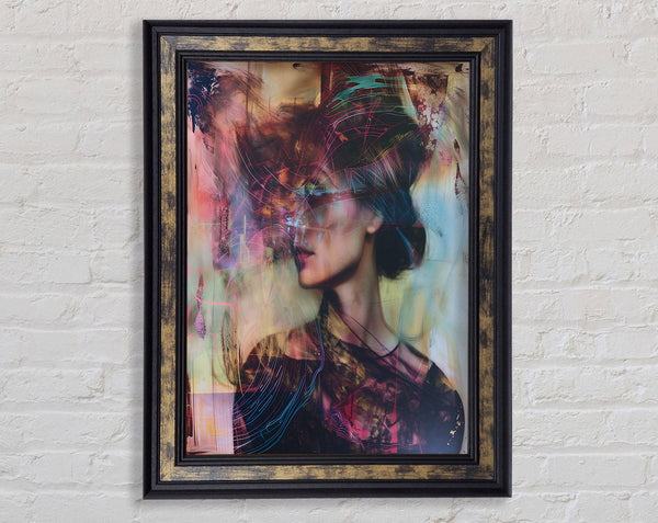 Abstract Fashion Lines Framed Print