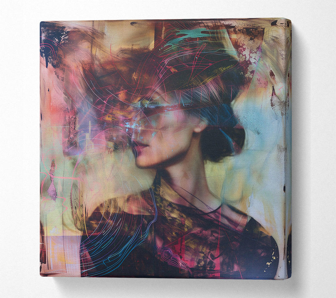  A Canvas Print of Abstract Fashion Lines Canvas Print
