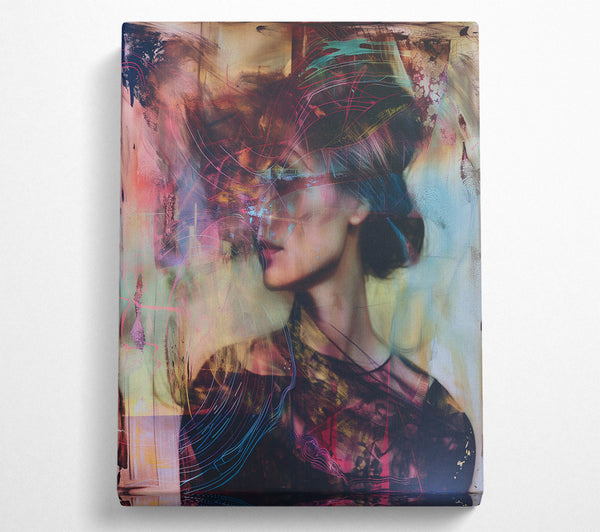  A Canvas Print of Abstract Fashion Lines Canvas Print