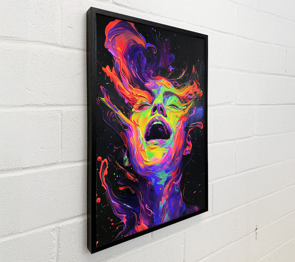 Abstract Flow Paint Scream