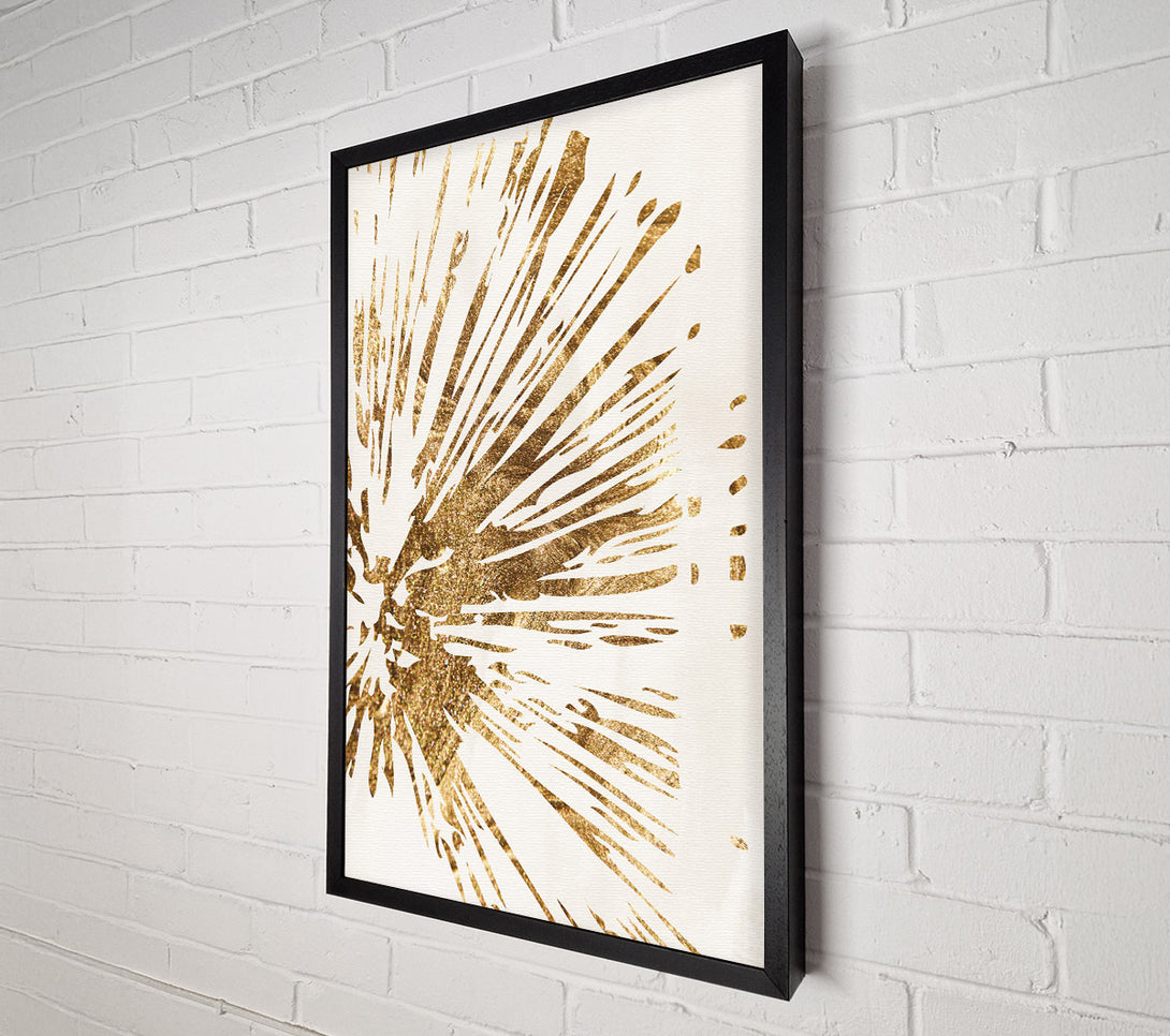  A Canvas Print of Abstract Gold Spikes Canvas Art