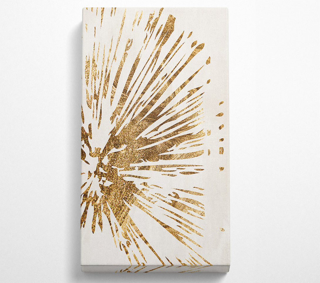  A Canvas Print of Abstract Gold Spikes Canvas Art