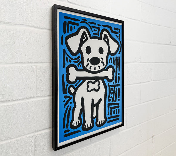 Blue Dog With Bone.